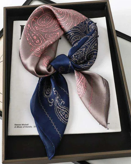 Elegant Leopard Print Silk Scarf - Premium Women's Fashion Accessory