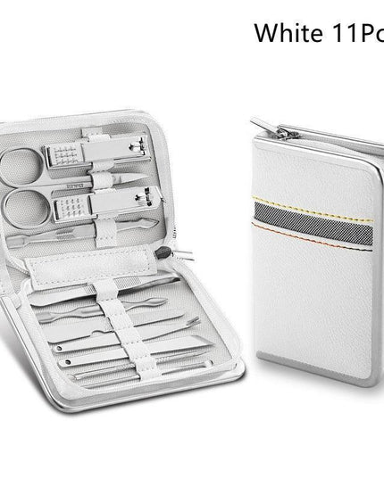 Premium Stainless Steel Nail Care Set with Portable Case: All-in-One Manicure Essentials for Professionals and Enthusiasts