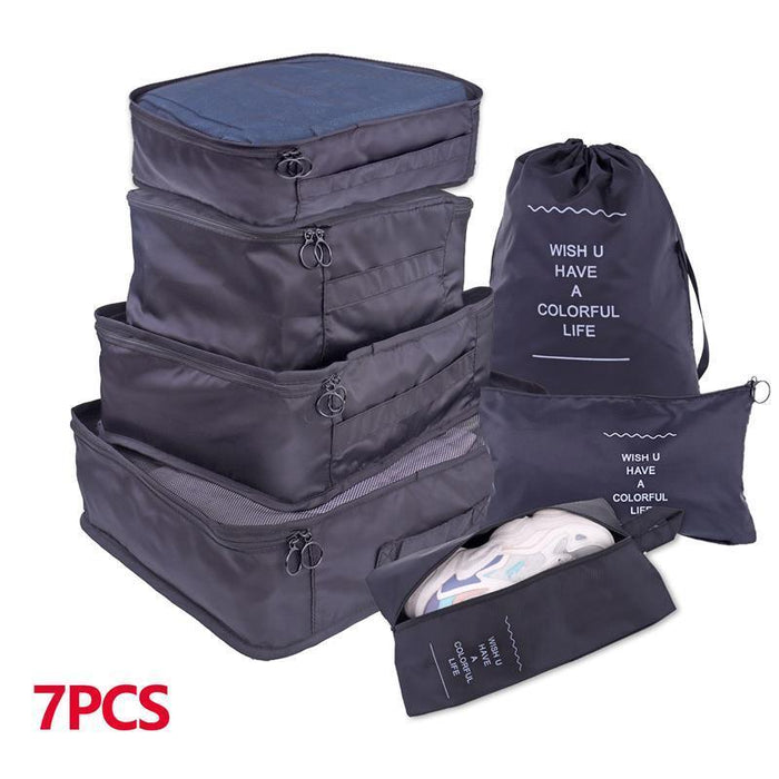 Travel Smart: Versatile 8/6/1-Piece Organizer Set for Effortless Packing