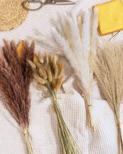 Bohemian Serenity: 80-Piece Dried Floral Grass Arrangement