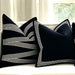 Dual-Pattern Geometric Pillow Sham