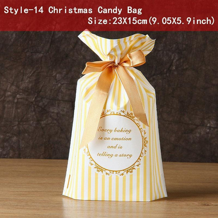 Santa's Joyful Holiday Candy Gift Bag Collection - Set of 5