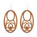 Ethnic Wood Dangle Earrings: Artisanal Afro-Boho Chic