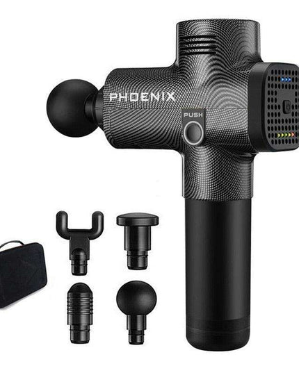Phoenix A2 Deep Tissue Percussion Massager Set with Custom Speed Settings and Attachments