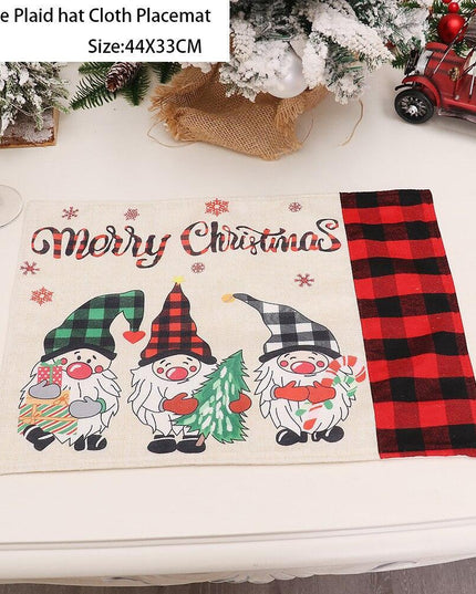 Whimsical Gnome-Themed Christmas Chair Cover - Festive Home Accent