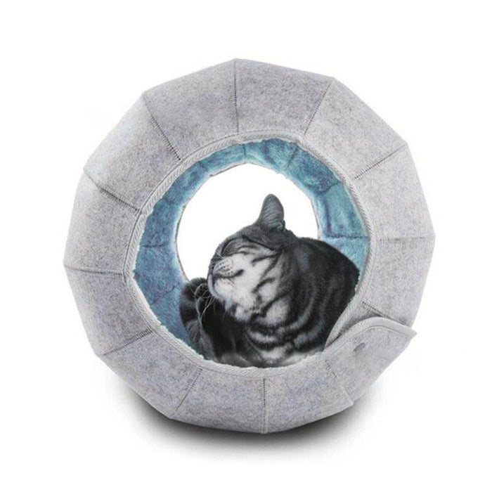 Shell Cat Bed & Tunnel Combo: Cozy Retreat for Feline Friends