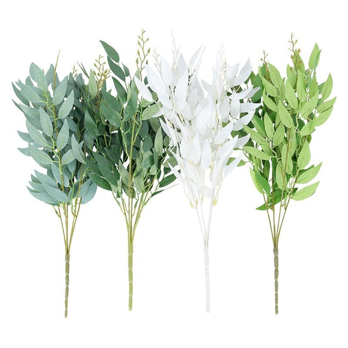 Lush Green Willow and Leaf Silk Bouquet - 51cm