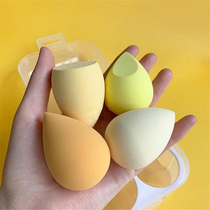 Flawless Finish Pro: 4-Piece Premium Makeup Sponge Set for Seamless Blending