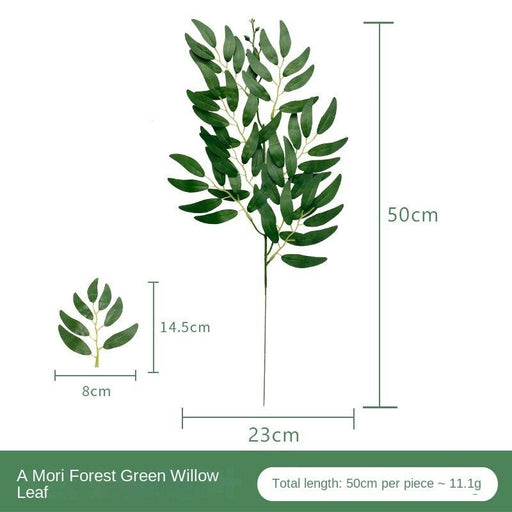 Opulent Foliage: Premium Simulated Willow Leaves for Sophisticated Home Enhancement