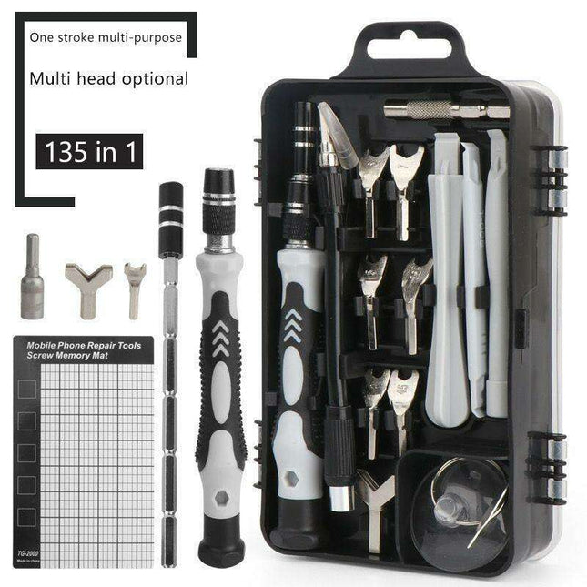 Comprehensive 135-Piece Screwdriver Set for All Your DIY Repairs
