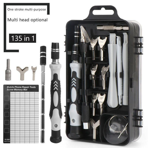 Complete 135-Piece Screwdriver Set for DIY Projects and Repairs