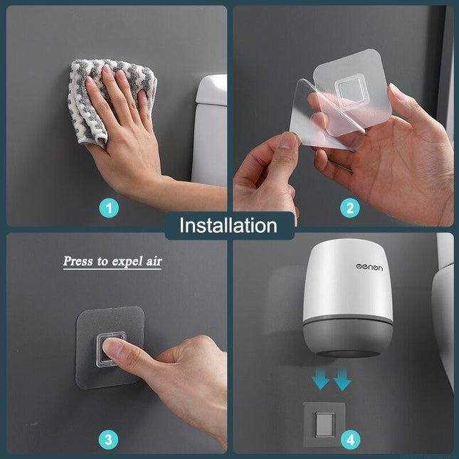 Premium Silicone Toilet Brush Set with Quick-Dry Technology and Adaptable Installation Choices