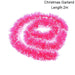 Festive Tinsel Christmas Garland Strips - Shimmering Holiday Decoration