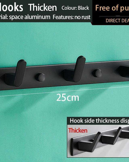 Space-Saving Aluminum Hook Organizer: Efficient and Stylish Storage for Any Room