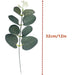 Elegant Set of 10 Artificial Eucalyptus Leaf Stems - Stylish Greenery Bundle
