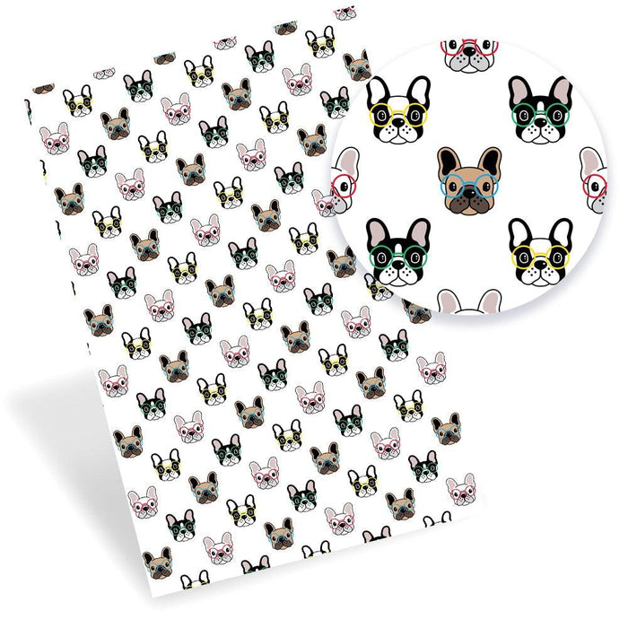 Puppy Pals: Faux Leather Dog Print Crafting Sheets for Jewelry, Accessories, and Handmade Projects