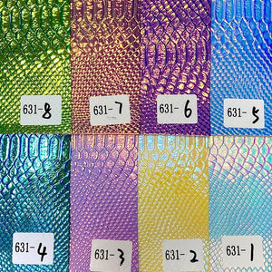 30x135cm Snake Skin Grain Embossed Holographic Spunlace Fabric Sheet-Arts, Crafts & Sewing›Sewing & Fabric›Craft Fabrics-Très Elite-China-631-1-Très Elite