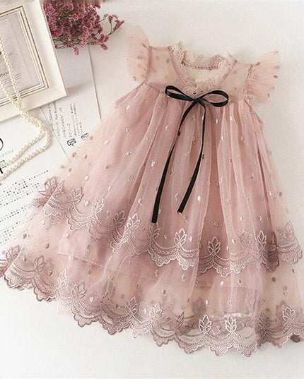 Adorable Pink Polka Dot Dress for Toddler's Celebratory Moments