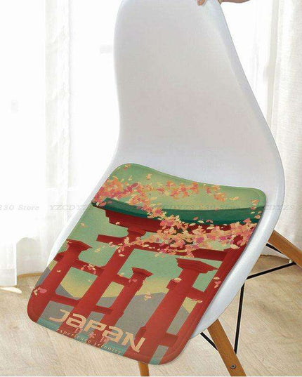 Tokyo Travel Flannel Seat Pad - Stylish Comfort Enhancement for Any Setting
