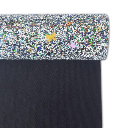 Sparkling Black Faux Leather Crafting Roll: Unleash Your Artistic Potential