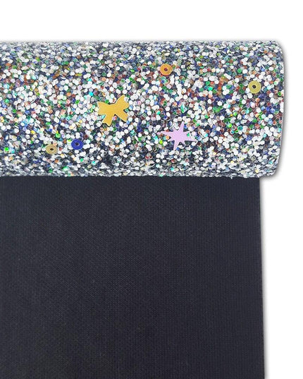 Sparkling Black Faux Leather Crafting Roll: Unleash Your Artistic Potential