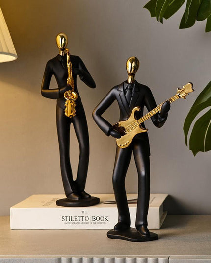 Contemporary Artisan Resin Abstract Figure for Elegant Home Accents