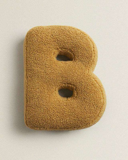 Delightful English Letters Plush Pillow - Cozy Home Accent