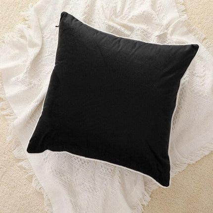 Chic Nordic White Cotton Pompom Pillow Cover - Luxurious Home Decor Accent