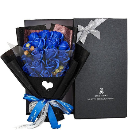 Chic Silk Rose Arrangement in Exquisite Gift Packaging