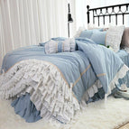 Set of 4 - w/Plaid bedskirt