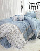 Set of 4 - w/Plaid bedskirt