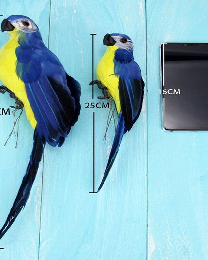 Vibrant Tropical Parrot Garden Sculpture - Realistic Outdoor Bird Decor