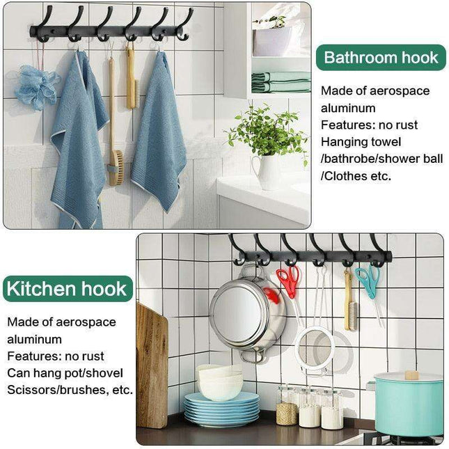 Space-Saving Aluminum Hook Organizer: Efficient and Stylish Storage for Any Room