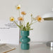 Nordic Glass Vase - Modern Home Decor Accent with Chic Floral Showcase