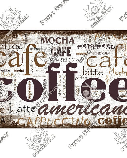 Retro Coffee Shop Metal Sign - Nostalgic Wall Art for Home Décor and Gifting
