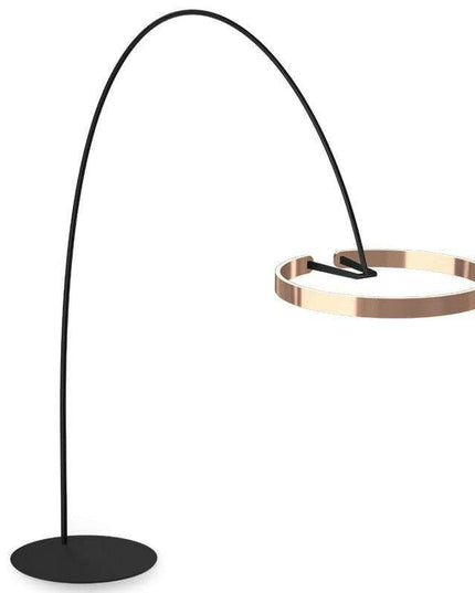 Sleek Circular LED Floor Lamp - Illuminate Your Space with Contemporary Style