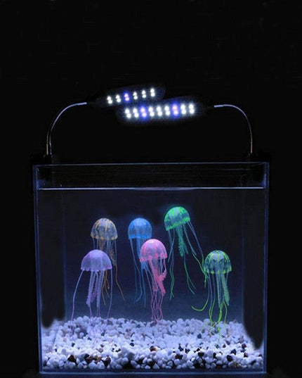 Glowing Jellyfish Aquarium Ornament for Enchanting Underwater Decor