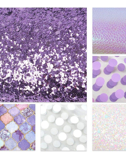 Elegant Fish Scale Dot Faux Leather Crafting Kit for Creative Projects