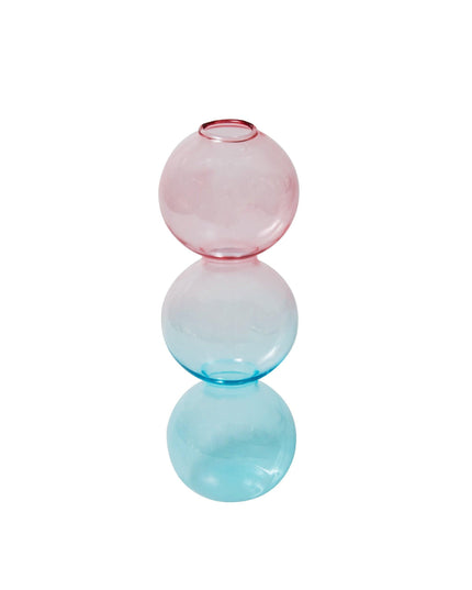 Handcrafted Nordic Bubble Glass Vase: Elegant Floral Display for Modern Homes