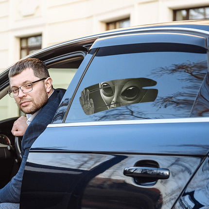 Intergalactic Alien Invasion 3D Car Sticker - Premium Design Decal