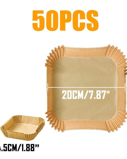 Round Non-Stick Parchment Paper Liners for Effortless Air Fryer Cooking
