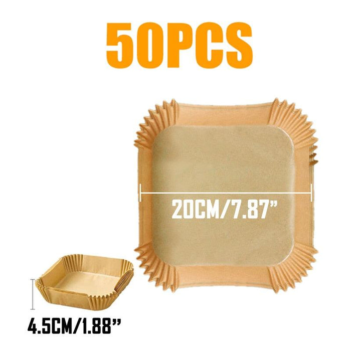 Round Non-Stick Parchment Paper Liners for Effortless Air Fryer Cooking