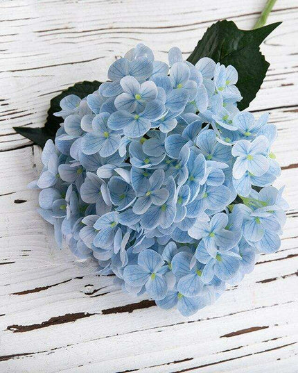 Luxurious Faux Hydrangea Stem - Premium Quality Artificial Flower for Home Decor & Events (19.7" Tall)