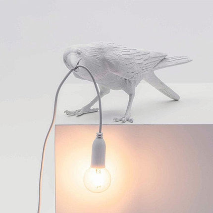 Charming Crow Resin Lamp: Brighten Your Home with Playful Elegance