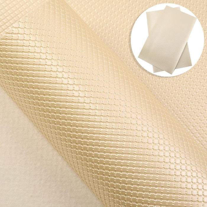 Argyle Faux Leather with Bump Texture Vinyl Fabric Sheet, 20*33cm