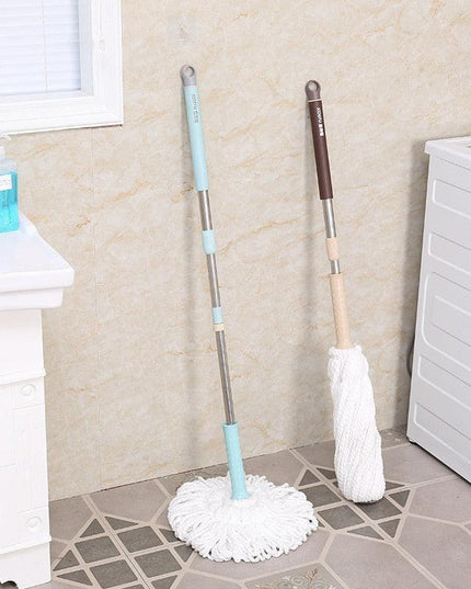 Telescopic Cotton Thread Mop Set with Adjustable Stainless Steel Handle