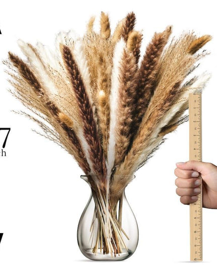 Chic Dried Pampas Grass and Reed Arrangement for Home and Wedding Decor