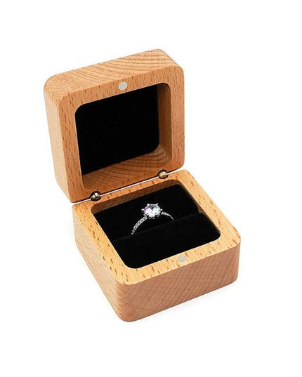 Vintage-Inspired Travel Jewelry Box with Ring Holder - Elegant Storage for Special Occasions