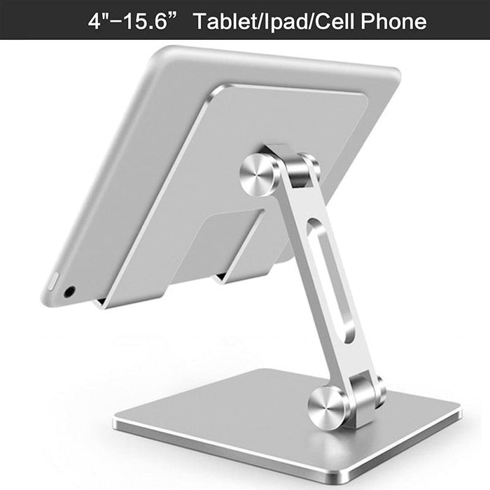 Aluminum Tablet Stand with 360° Rotating Phone Holder for Ultimate Viewing Comfort