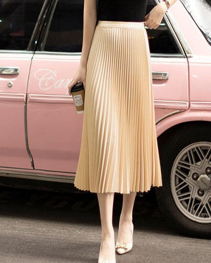 Chic Satin Silk Midi Skirt - A Summer Wardrobe Staple